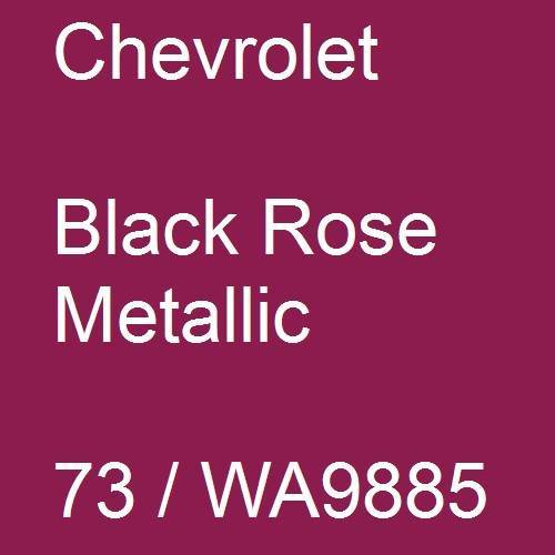 Chevrolet, Black Rose Metallic, 73 / WA9885.